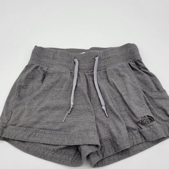 The North Face Shorts Size XL Women Gray Pockets Drawstring Poly/Cotton Blend - Picture 1 of 6